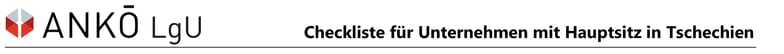 Checkliste für Unternehmen mit Hauptsitz in Tschechien